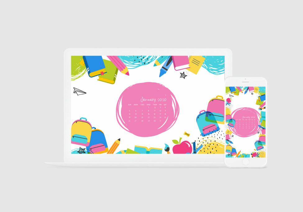 JANUARYWALLPAPER LAYOUT